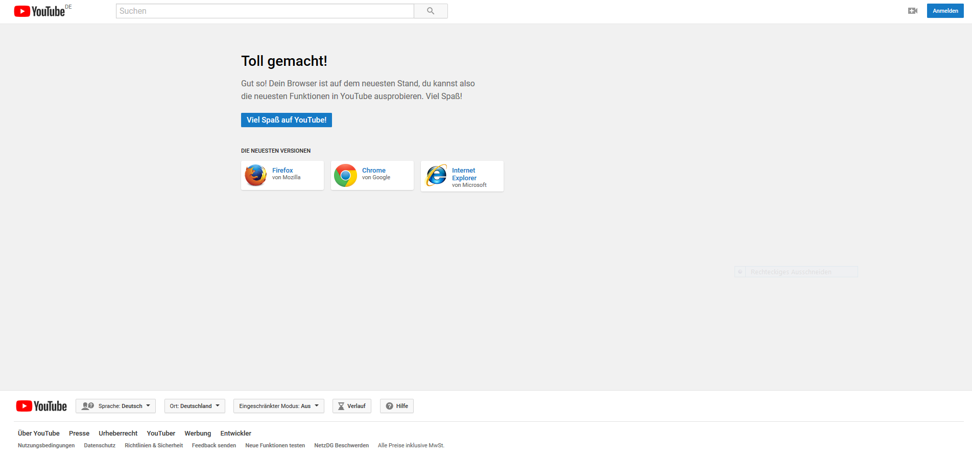 Was Ist Da Bei Youtube Los Probleme Auf Websites Camp Firefox De