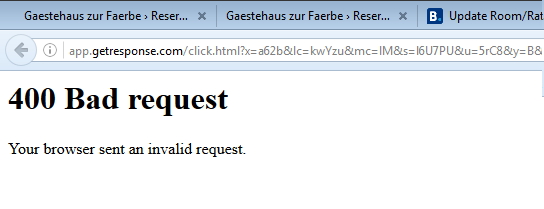 Invalid request в браузере как исправить